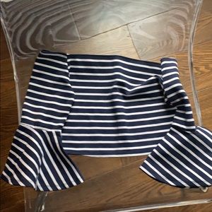 Reformation size M blue white off shoulder
